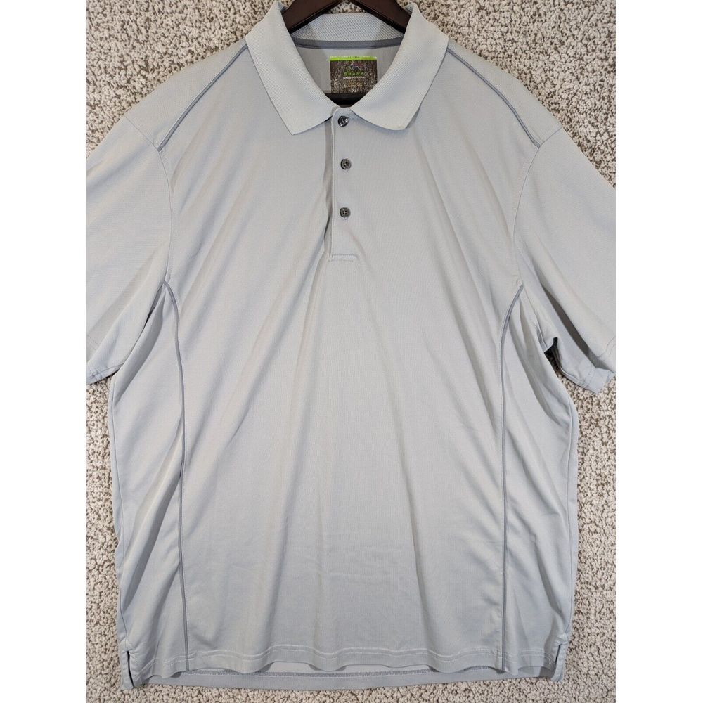 Greg Norman Performance Golf Shirt Men's XL Polo Play Dry Gray